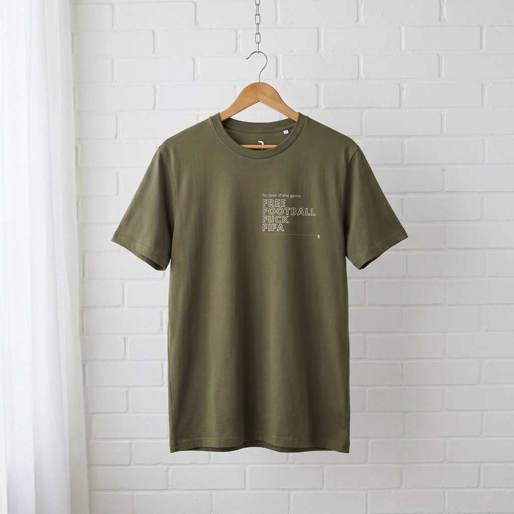 "Free Football, fuck FIFA" // unisex message T-Shirt // 100% Bio-Baumwolle