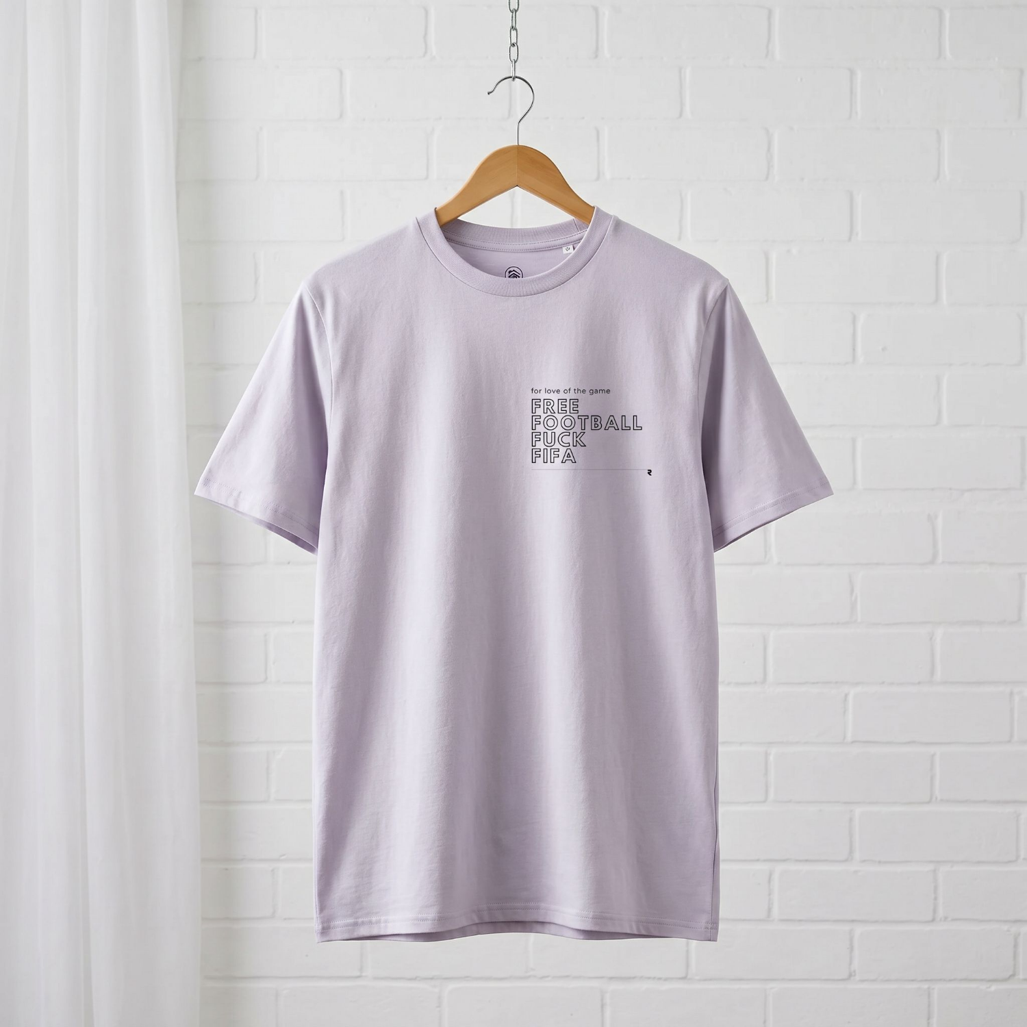 "Free Football, fuck FIFA" // unisex message T-Shirt // 100% Bio-Baumwolle