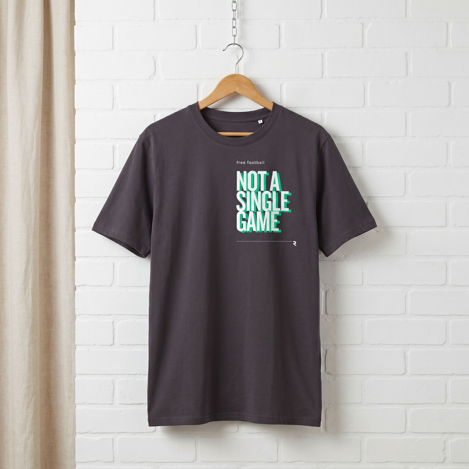 "NOT A SINGLE GAME // unisex message T-Shirt // 100% Bio-Baumwolle