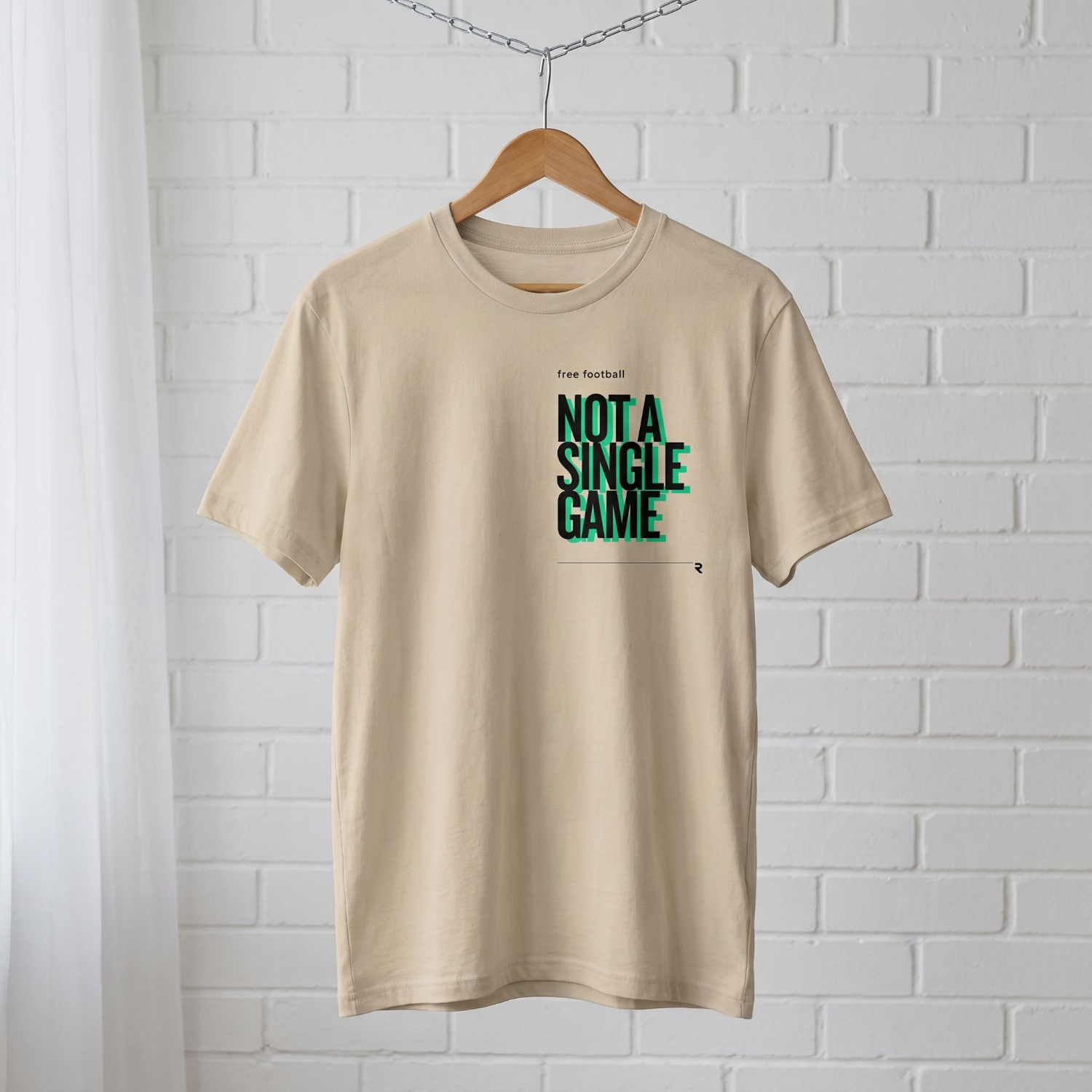 "NOT A SINGLE GAME" // unisex message T-Shirt // 100% Bio-Baumwolle