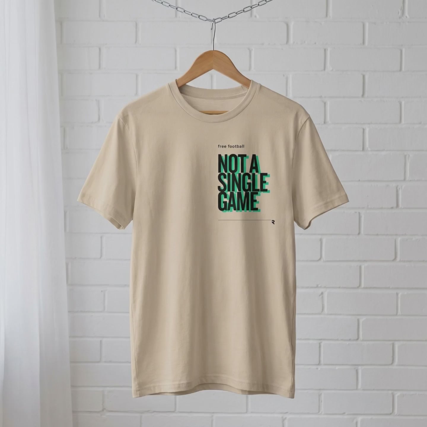 "NOT A SINGLE GAME" // unisex message T-Shirt // 100% Bio-Baumwolle