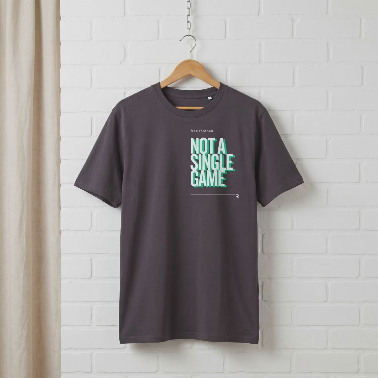 "NOT A SINGLE GAME // unisex message T-Shirt // 100% Bio-Baumwolle